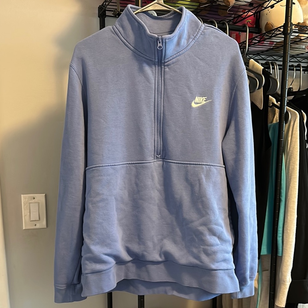 Nike Light Blue Quarter-Zip Pullover